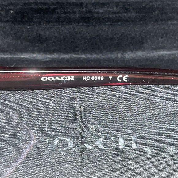 COACH HC6089 5484 Red Sand Gradient Women's Eyeglass Frames 51-16-135 Red - Picture 6 of 11